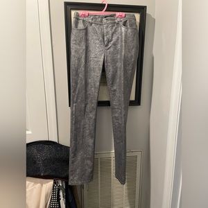 Silver coated 5 pocket jeans